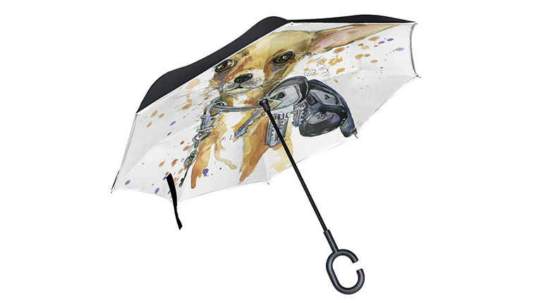 Hund Regenschirm