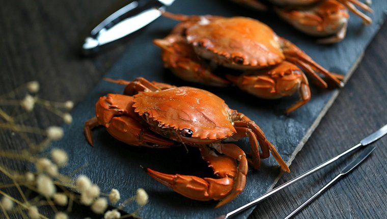 steamed crabs